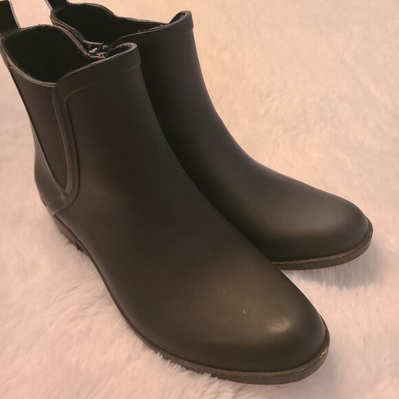 Lucky Brand Womens Lp-Bunita Black Rainboots Size 11M Rain Boots Rubber - Picture 5 of 10